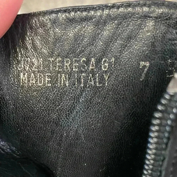 Coach Teresa black leather heeled boots, size 7 - Picture 11 of 13